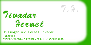 tivadar hermel business card